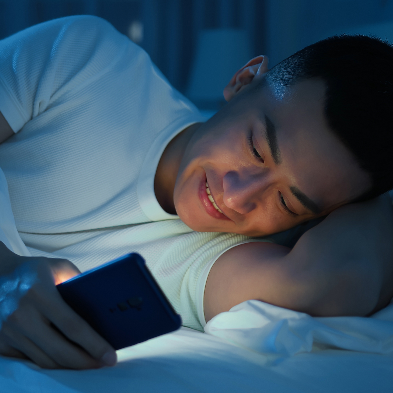 Luce blu smartphone