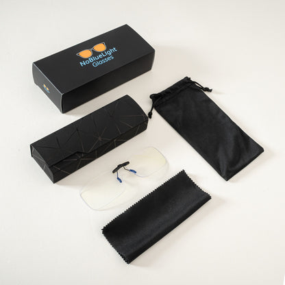 Clip for graduated or reading glasses